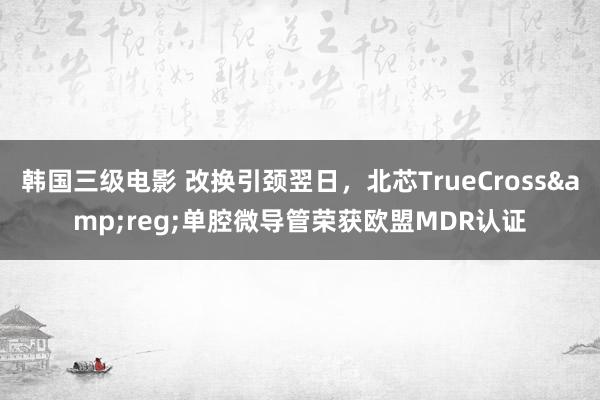 韩国三级电影 改换引颈翌日，北芯TrueCross&reg;单腔微导管荣获欧盟MDR认证