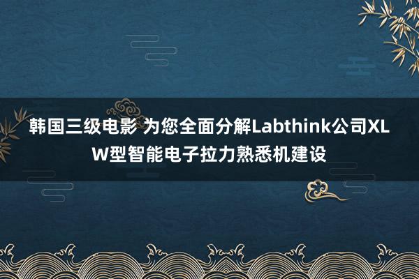 韩国三级电影 为您全面分解Labthink公司XLW型智能电子拉力熟悉机建设