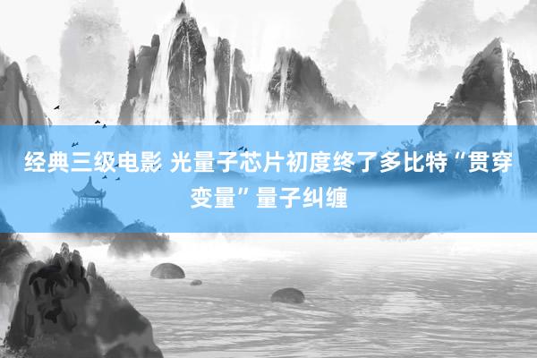 经典三级电影 光量子芯片初度终了多比特“贯穿变量”量子纠缠