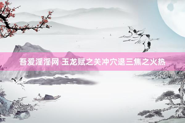 吾爱淫淫网 玉龙赋之关冲穴退三焦之火热