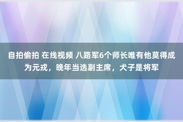 自拍偷拍 在线视频 八路军6个师长唯有他莫得成为元戎，晚年当选副主席，犬子是将军