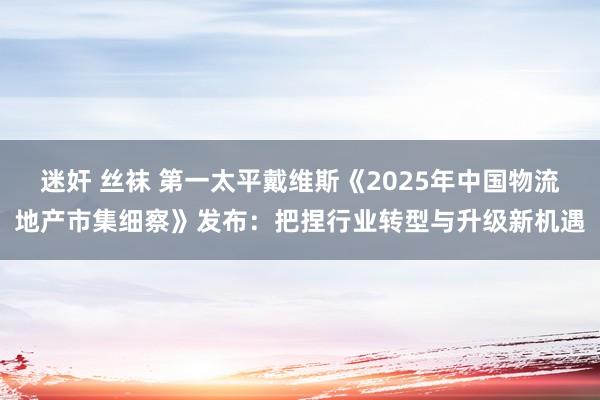 迷奸 丝袜 第一太平戴维斯《2025年中国物流地产市集细察》发布：把捏行业转型与升级新机遇