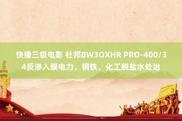 快播三级电影 杜邦BW3OXHR PRO-400/34反渗入膜电力、钢铁、化工脱盐水处治