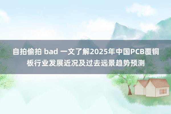 自拍偷拍 bad 一文了解2025年中国PCB覆铜板行业发展近况及过去远景趋势预测