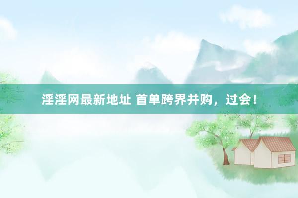 淫淫网最新地址 首单跨界并购，过会！