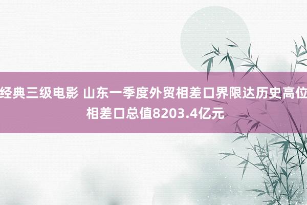 经典三级电影 山东一季度外贸相差口界限达历史高位 相差口总值8203.4亿元