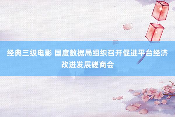 经典三级电影 国度数据局组织召开促进平台经济改进发展磋商会