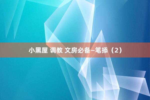 小黑屋 调教 文房必备—笔掭（2）